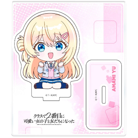 Yuu Amami Acrylic Character Stand Mini Chibi TV Anime I Made Friends with the Second Prettiest Girl in My Class [USED]