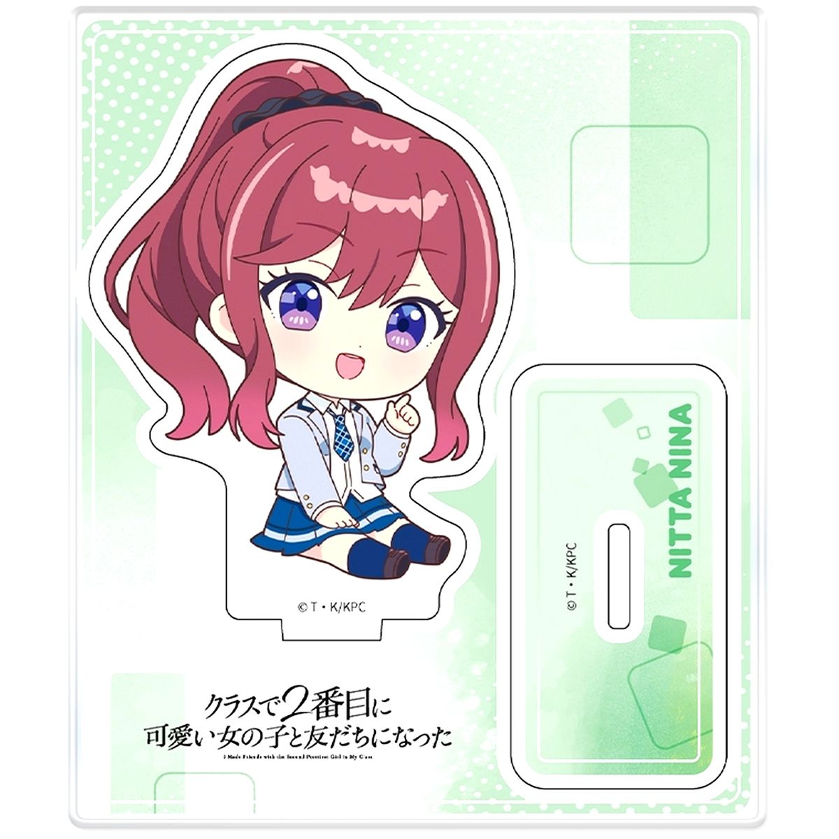 Nina Nitta Acrylic Character Stand Mini Chibi TV Anime I Made Friends with the Second Prettiest Girl in My Class [USED]