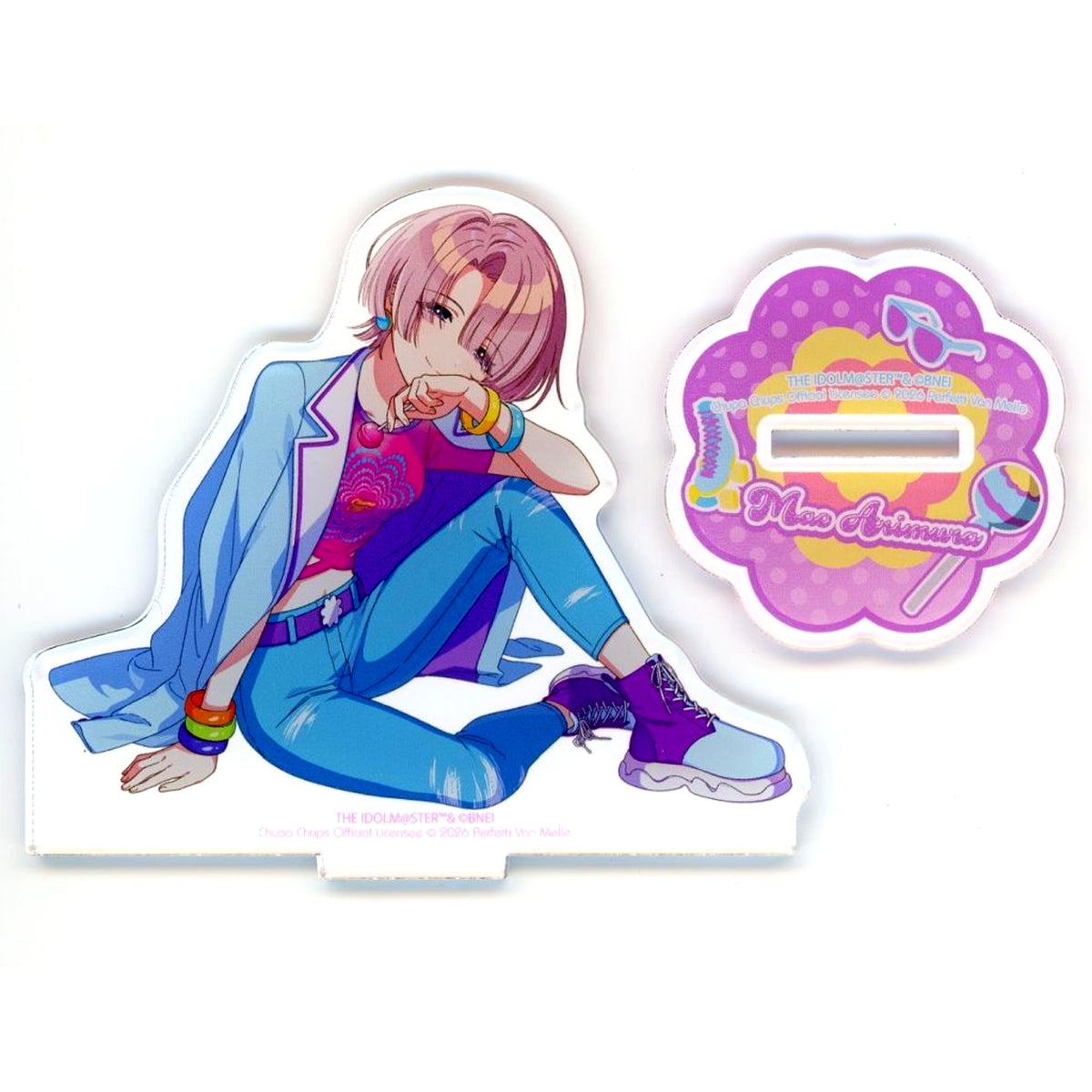 Mao Arimura Custom Illustration Acrylic Stand Gakuen iDOLM@STER x Chupa Chups Pop-up Store [USED]