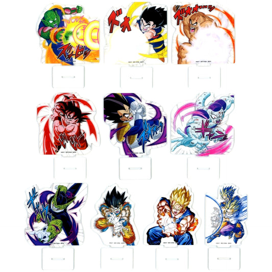 Set of 10 Dragon Ball Spectacle Battle Ichiban Kuji Die-cut Acrylic Stand I Prize [USED]