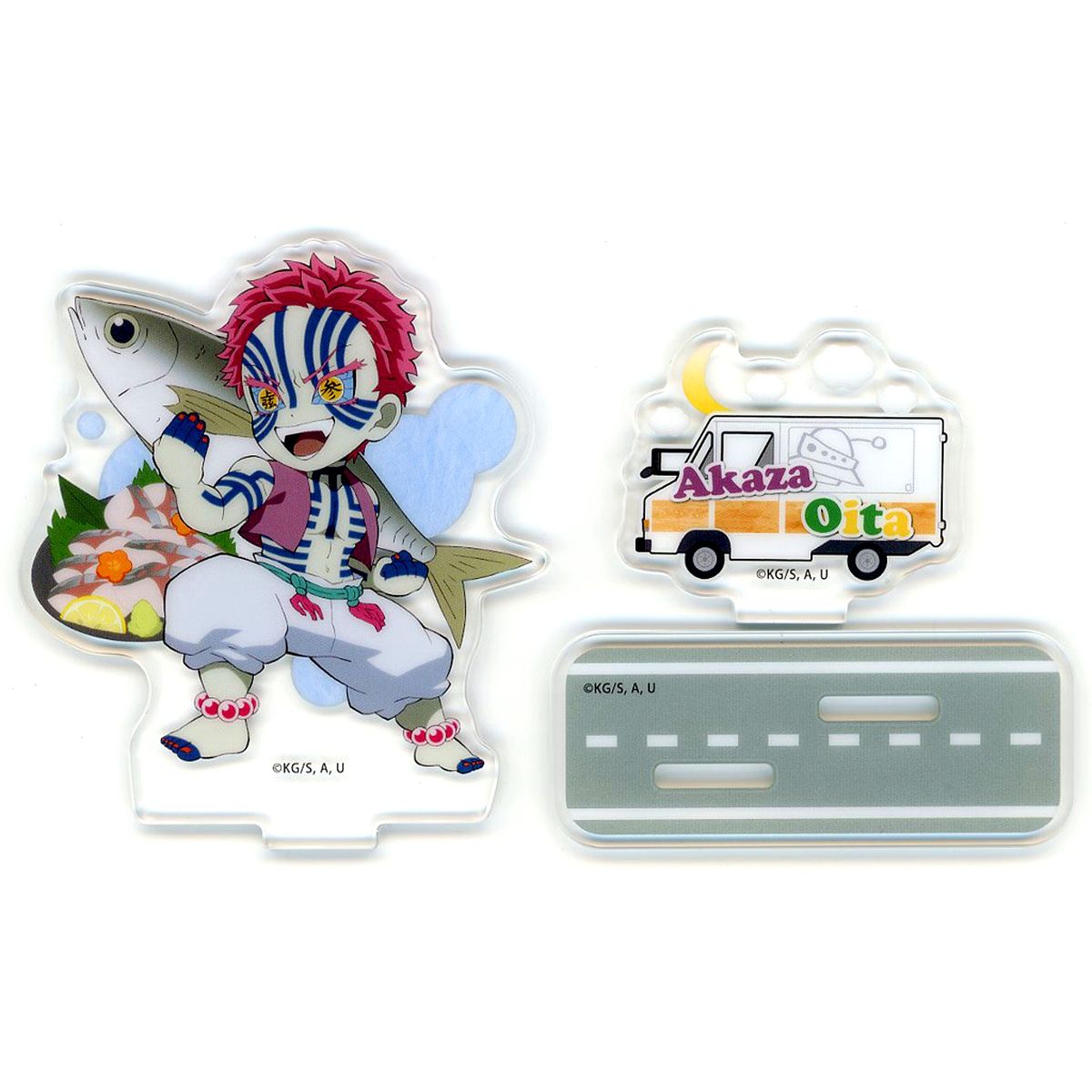 Akaza Demon Slayer: Kimetsu no Yaiba x ufotable Cafe To Go 47 Complete Journey Oita Random Acrylic Stand [USED]