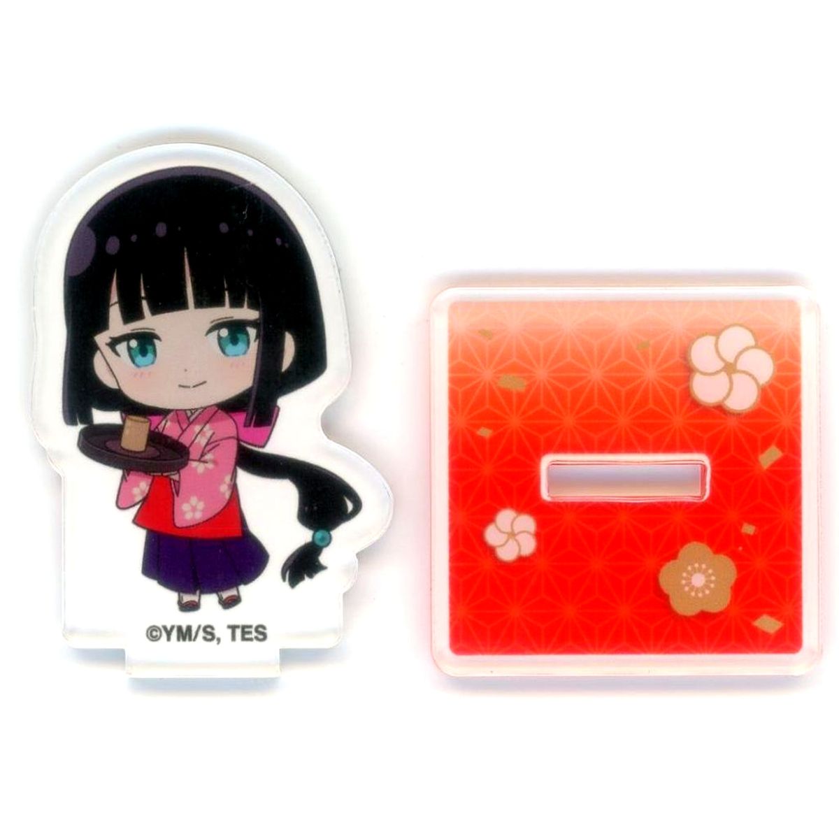 Shizuku TV Anime The Elusive Samurai x and GALLERY Collaboration Cafe Trading Chibi Character Acrylic Stand [USED]