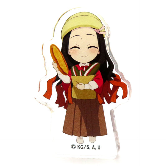 Nezuko Kamado Demon Slayer: Kimetsu no Yaiba x HEART BREAD ANTIQUE: Fuwari Hitokokyu Pan Roman Trading Acrylic Block [USED]