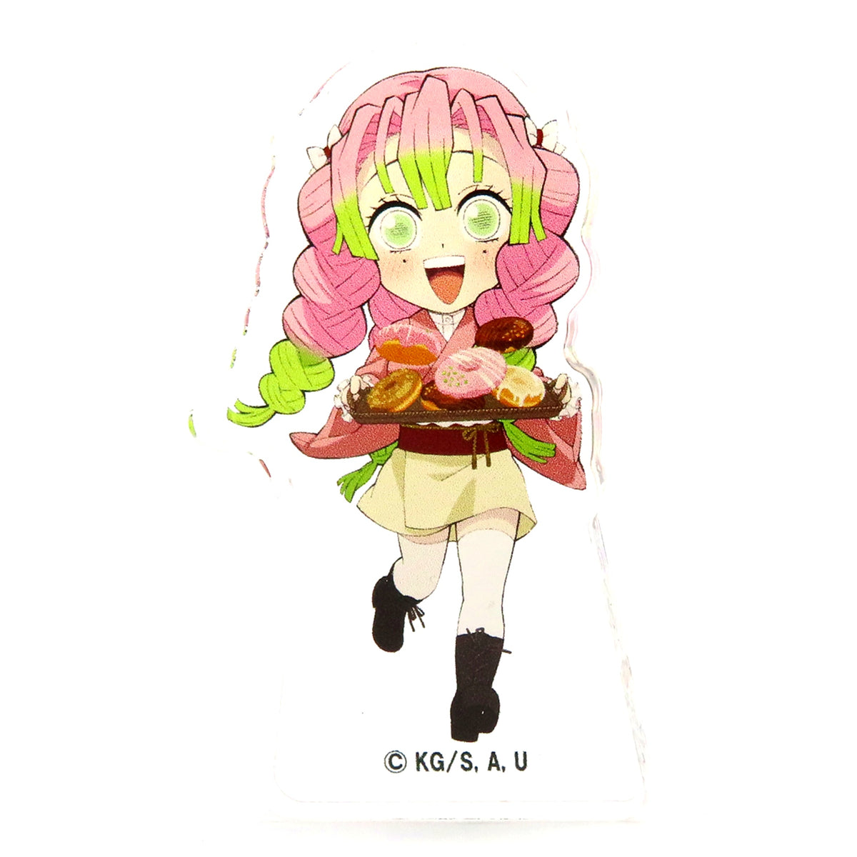 Mitsuri Kanroji Trading Acrylic Block Demon Slayer: Kimetsu no Yaiba x HEART BREAD ANTIQUE: Fuwari Hitokokyu Pan Roman [USED]