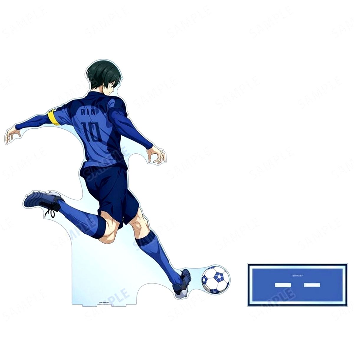Rin Itoshi Blue Lock Back Turned in Rain ver. Super Jumbo Acrylic Stand [USED]