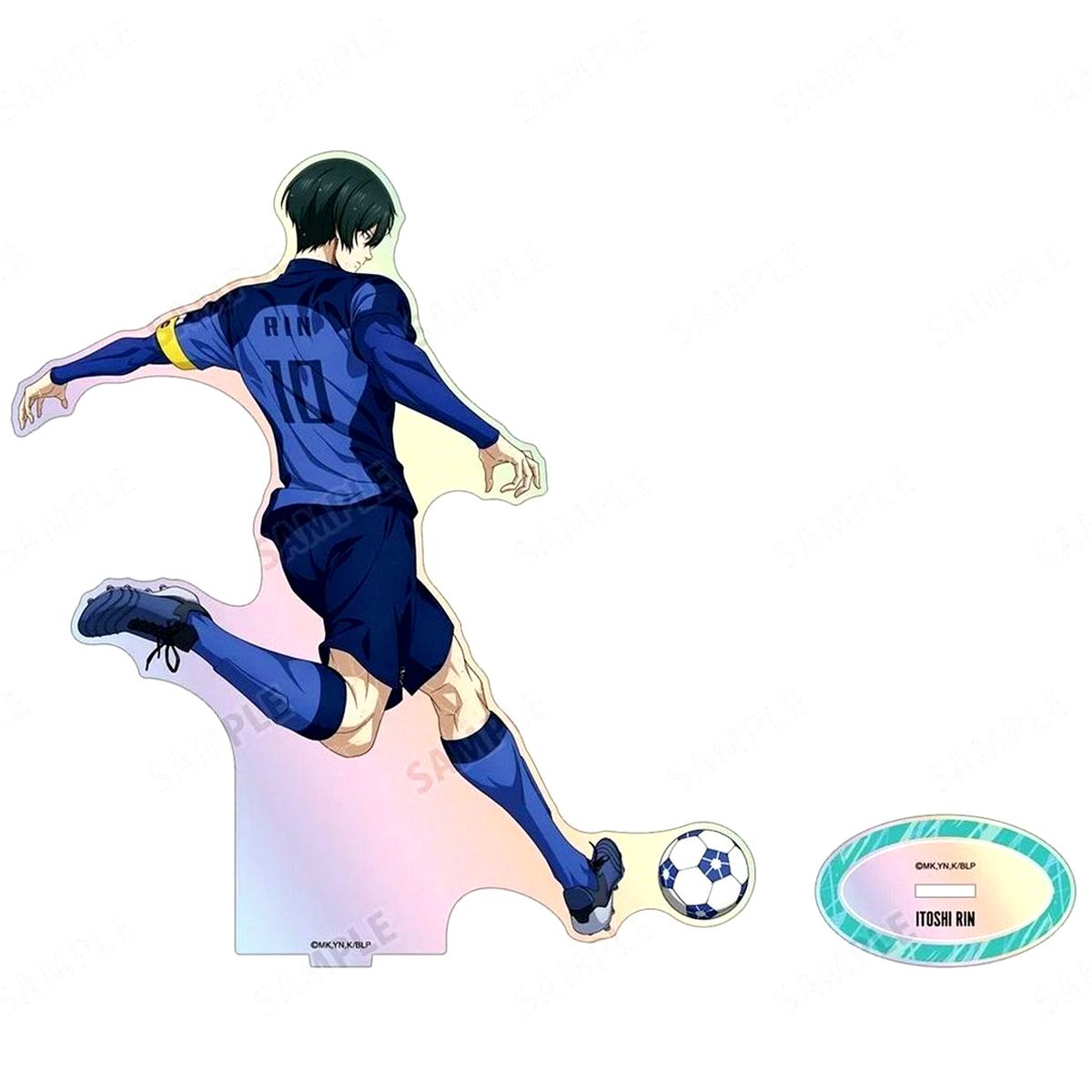 Rin Itoshi Blue Lock Back Turned in Rain ver. Aurora BIG Acrylic Stand [USED]