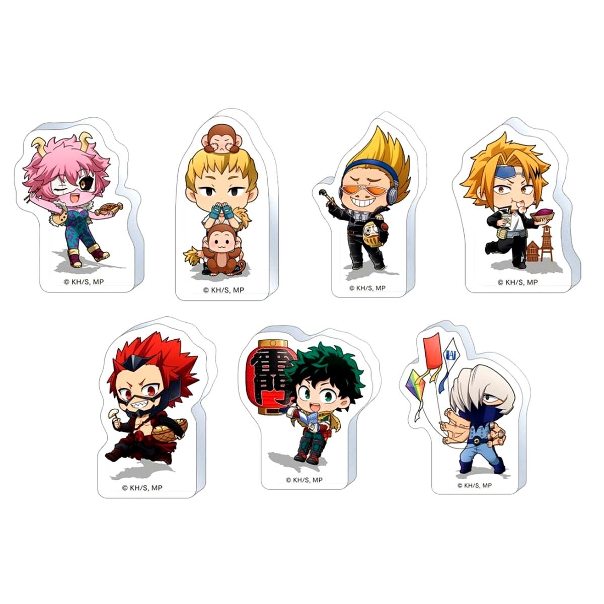 Set of 7 My Hero Academia Acrylic Figure Collection Korotto Kanto 47 Prefectures Figure [USED]