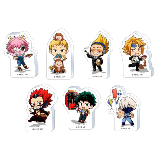 Set of 7 My Hero Academia Acrylic Figure Collection Korotto Kanto 47 Prefectures Figure [USED]