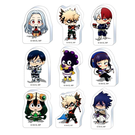 Set of 9 My Hero Academia Acrylic Figure Collection Korotto Chubu 47 Prefectures Figure [USED]