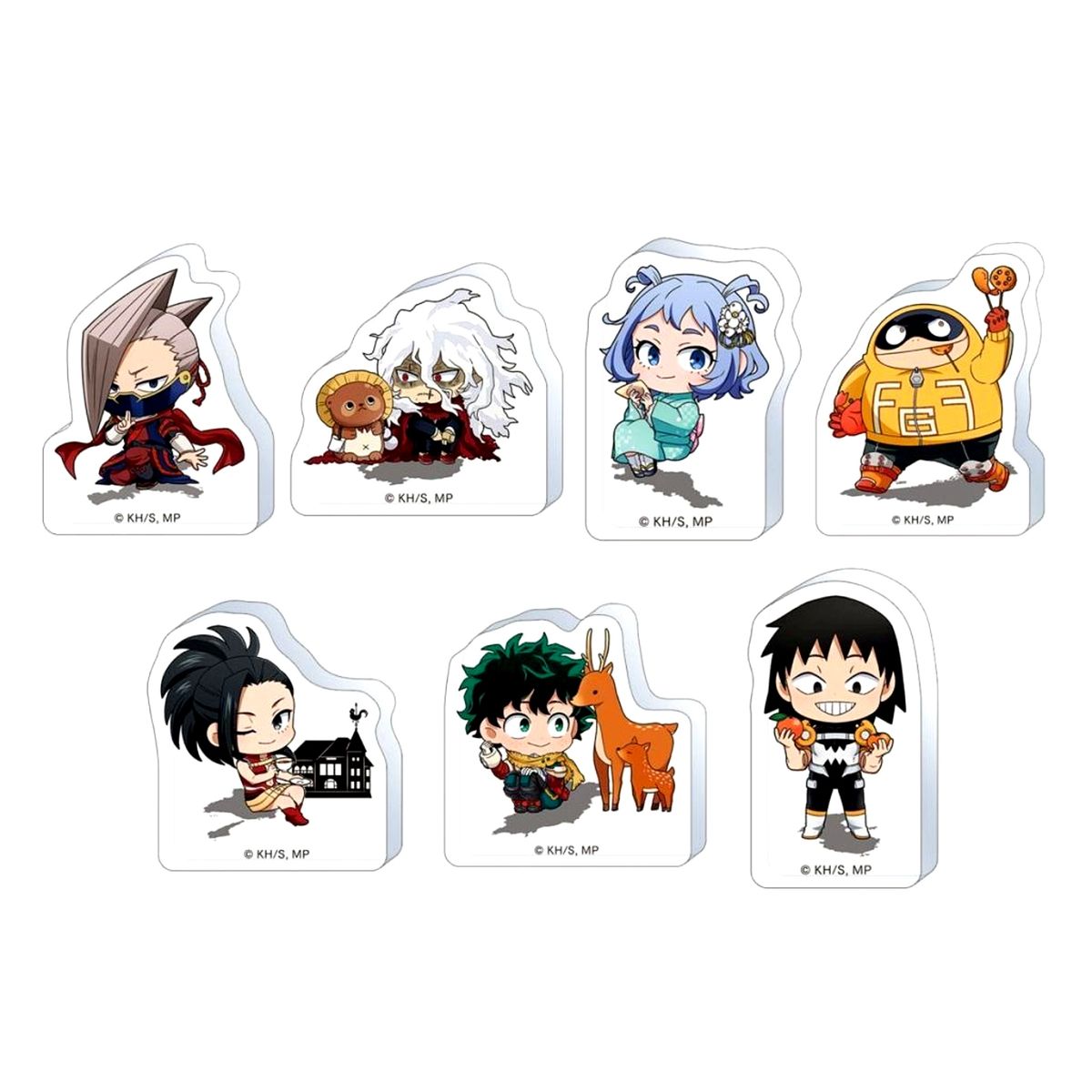 Set of 7 My Hero Academia Acrylic Figure Collection Korotto Kinki 47 Prefectures Figure [USED]