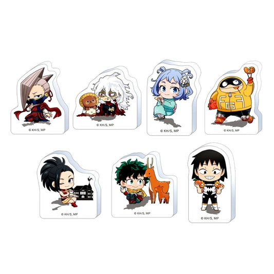 Set of 7 My Hero Academia Acrylic Figure Collection Korotto Kinki 47 Prefectures Figure [USED]