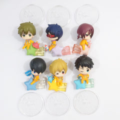 Haruka Nanase, etc. Star Ver. Free!: Eternal Summer Taito Kuji Honpo Star Night Deformed Figure Prize All 6 Types Set Trading Figure [USED]