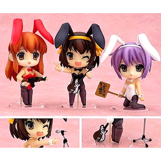 Haruhi Mikuru Yuki Bunny Girl Set The Melancholy of Haruhi Suzumiya Nendoroid 014 Wonder Festival 2007 Summer Limited [USED]