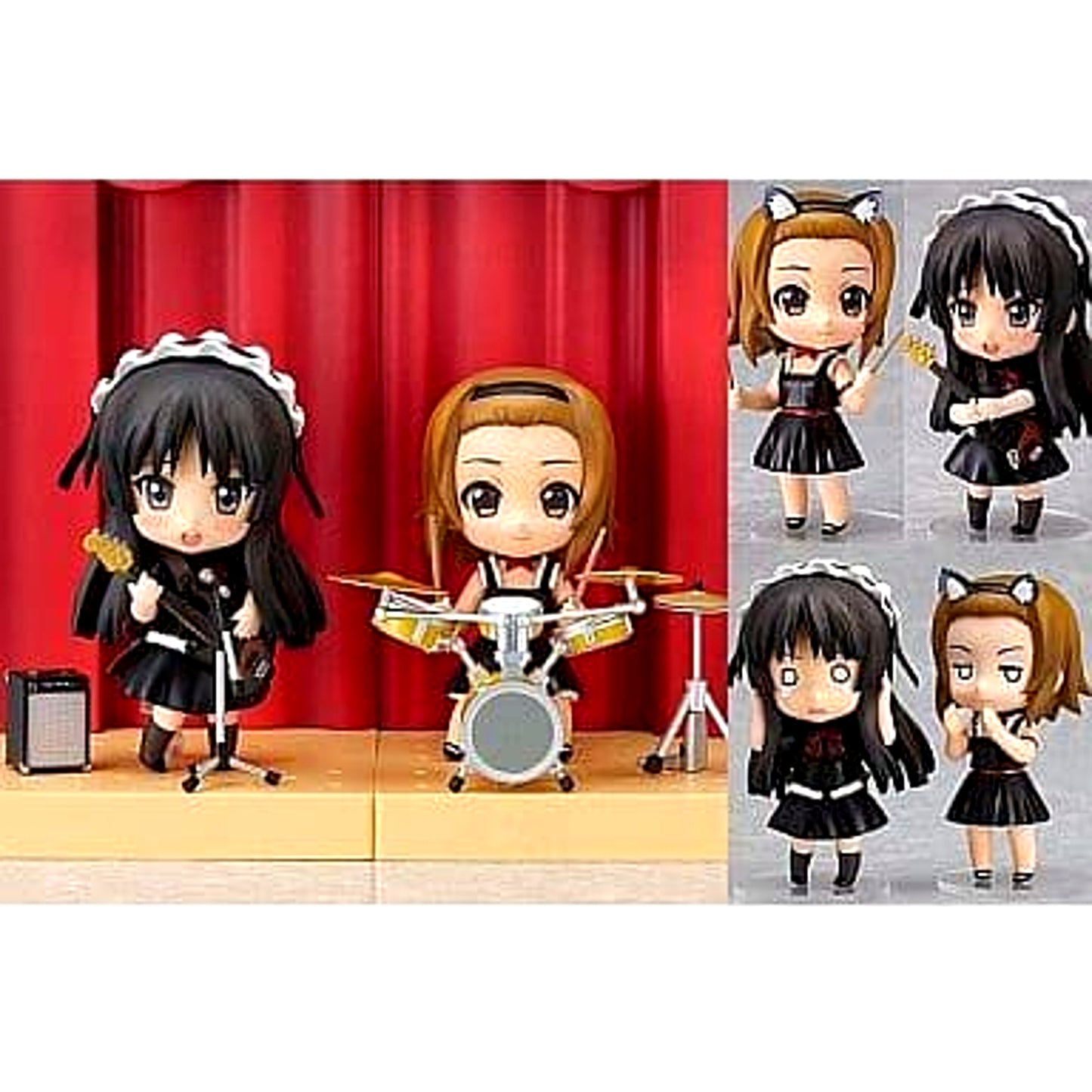 Mio Akiyama Ritsu Tainaka Live Stage Set K-On! Nendoroid 101 [USED]