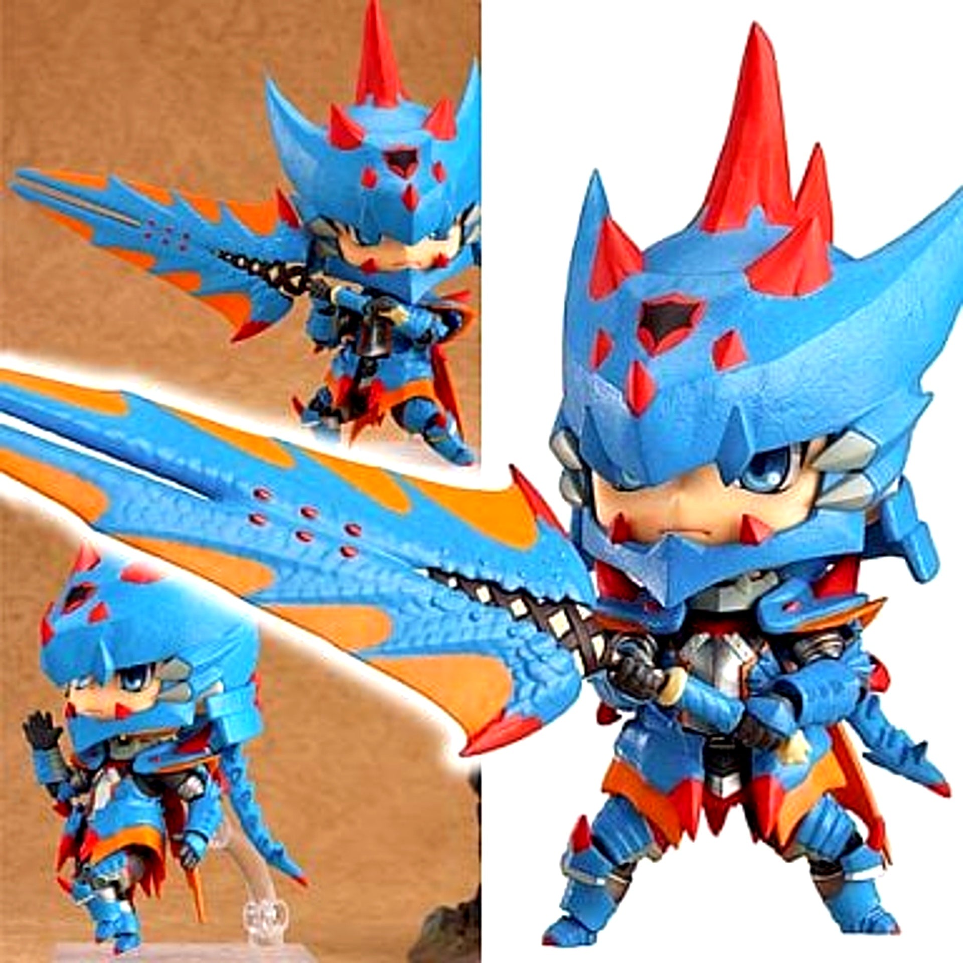 Hunter Male Swordsman Lagiacrus X Edition Monster Hunter 3 ULTIMATE Nendoroid 266 [USED]