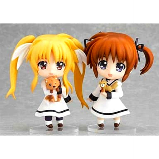Nanoha Takamachi and Fate Testarossa Seisho Elementary School Uniform Ver. Magical Girl Lyrical Nanoha The MOVIE 2nd A's Nendoroid Event, Web and Shop Limited [USED]