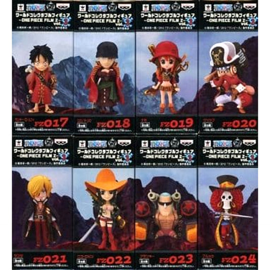 Monkey D. Luffy & Others One Piece All 8 Types Set World Collectable Figure One Piece Film Z Vol.3 [USED]