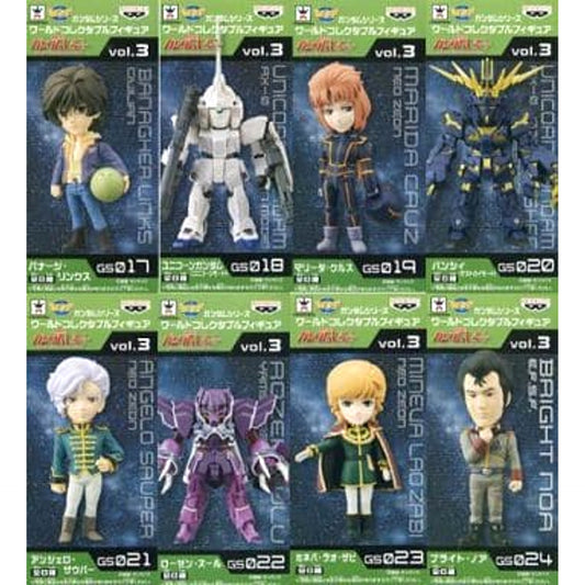 Mobile Suit Gundam Unicorn Banagher Links & Others All 8 Types Set World Collectable Figure Gundam Series Vol.3 [USED]