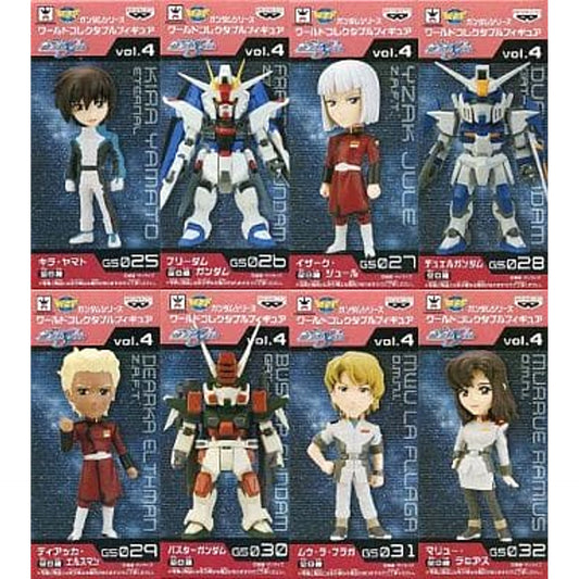 Mobile Suit Gundam SEED Kira Yamato & Others All 8 Types Set World Collectable Figure Gundam Series Vol.4 [USED]