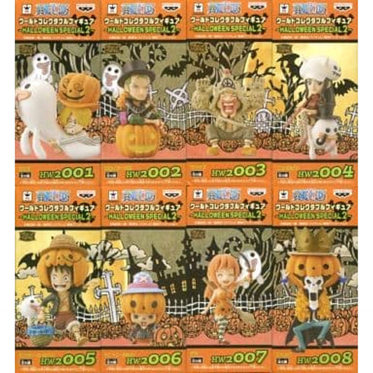 Roronoa Zoro & Others One Piece All 8 Types Set World Collectable Figure HALLOWEEN SPECIAL2 [USED]