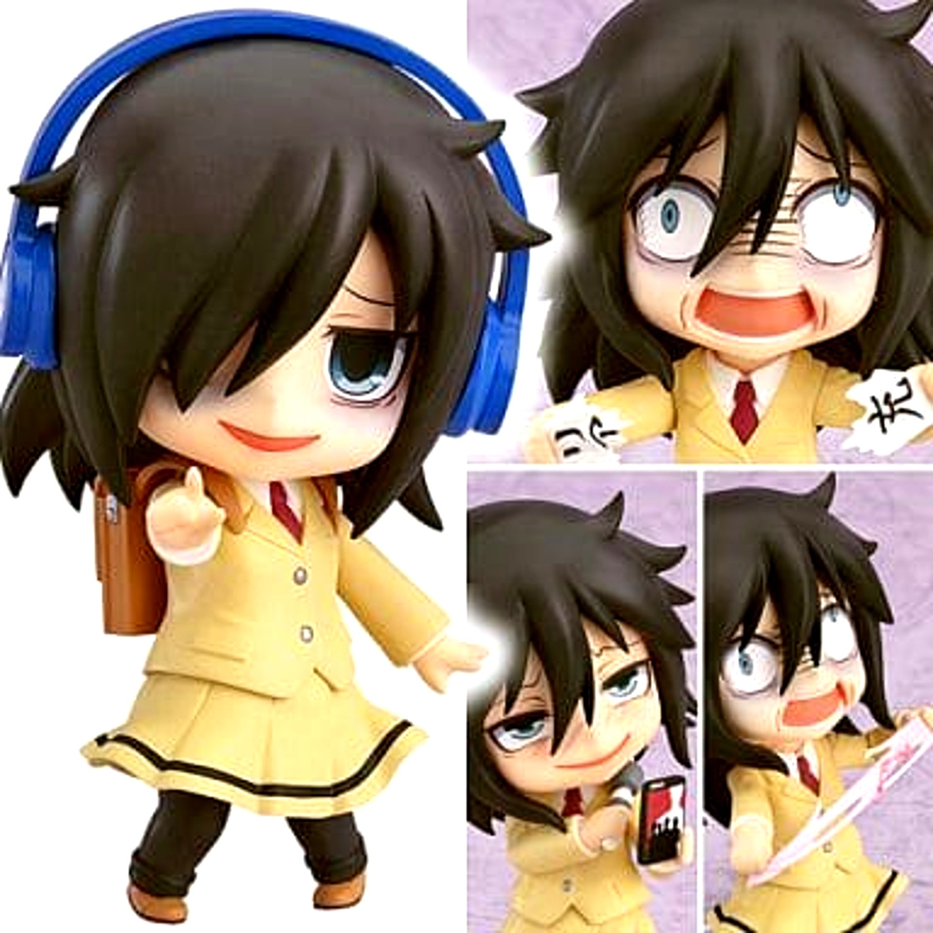 Tomoko Kuroki WataMote: No Matter How I Look At It, It's You Guys' Fault I'm Unpopular! Nendoroid 372 [USED]