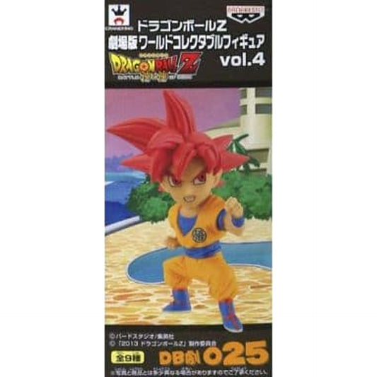 Dragon Ball Z: Battle of Gods Son Goku Super Saiyan God Theatrical Version World Collectable Figure Vol.4 [USED]