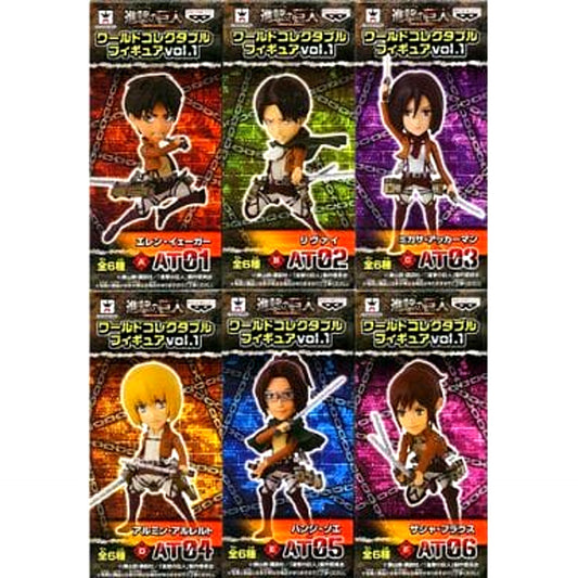 Ellen Yeager & Others Attack on Titan All 6 Types Set World Collectable Figure Vol.1 [USED]