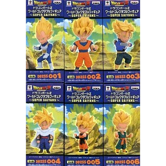 Dragon Ball Z Vegeta & Others All 6 Types Set World Collectable Figure Super Saiyans [USED]