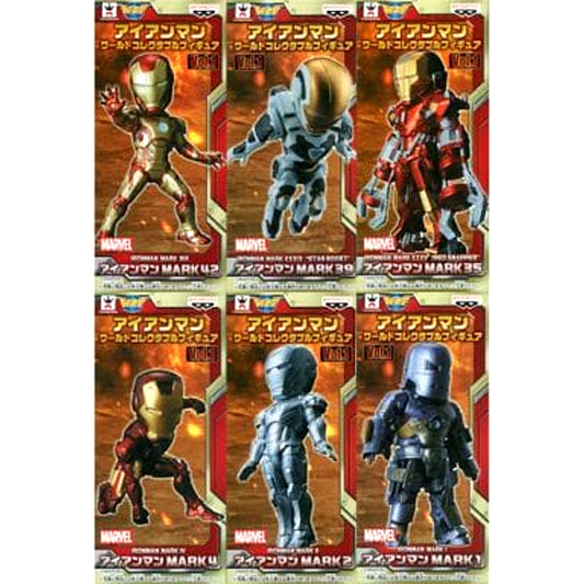 Iron Man Iron Man Mark 42 & Others All 6 Types Set World Collectable Figure Vol.1 [USED]