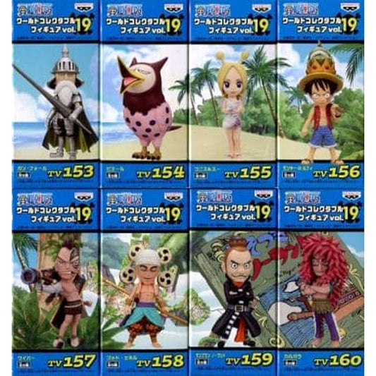Monkey D. Luffy & Others One Piece All 8 Types Set World Collectable Figure Vol.19 [USED]