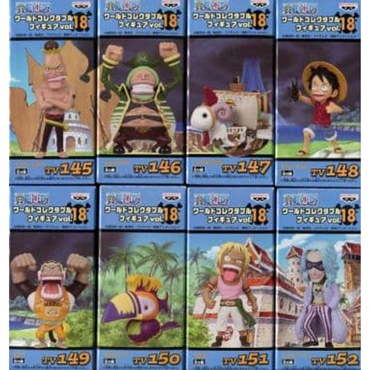 Set of 8 One Piece World Collectible Figure Vol.18 [USED]