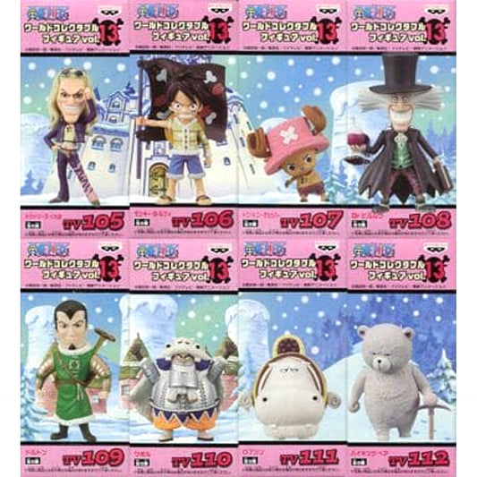 Monkey D. Luffy & Others One Piece All 8 Types Set World Collectable Figure Vol.13 [USED]