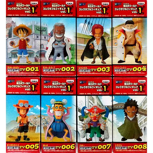 Set of 8 One Piece World Collectible Figure Vol.1 [USED]