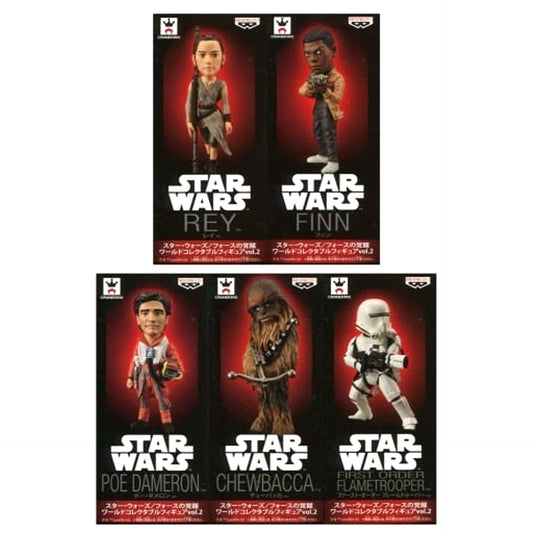 Star Wars: The Force Awakens World Collectable Figure vol.2 Set of 5 [USED]