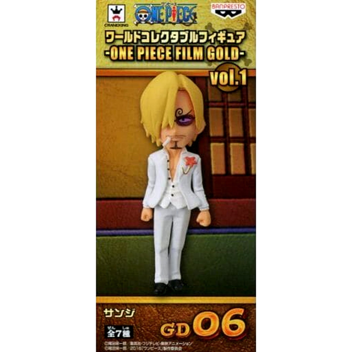 Sanji Casino Clothes One Piece World Collectable Figure One Piece Film Gold Vol.1 [USED]
