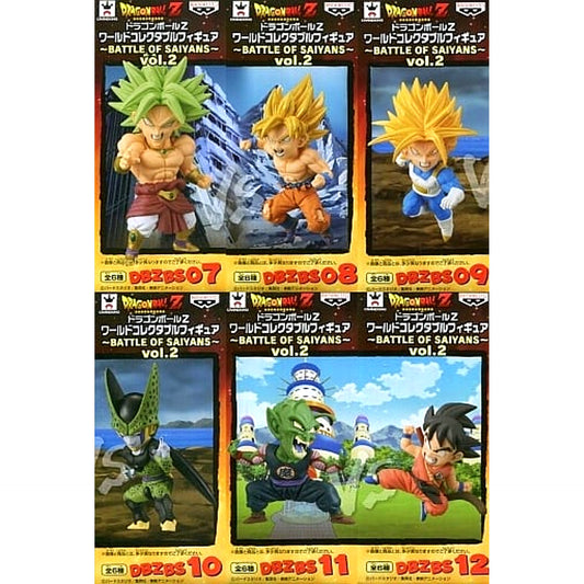 Dragon Ball Z World Collectable Figure BATTLE OF SAIYANS Vol.2 Complete Set of 6 [USED]