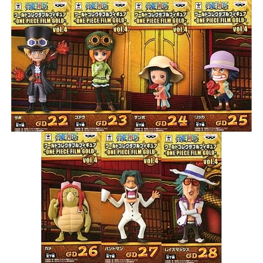 Sabo & Others One Piece All 7 Types Set World Collectable Figure One Piece Film Gold Vol.4 [USED]