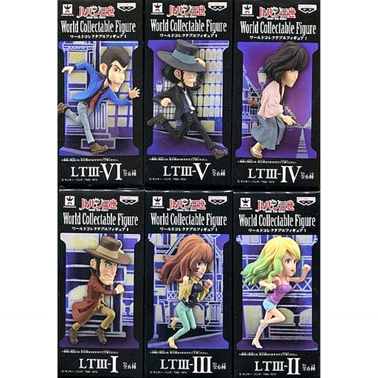 Lupin the Third Goemon Ishikawa & Others All 6 Types Set World Collectable Figure I [USED]