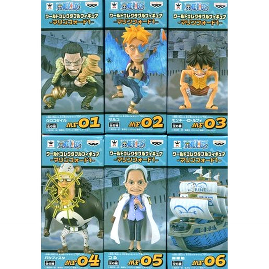 One Piece World Collectable Figure Marineford 1 Complete Set of 6 [USED]