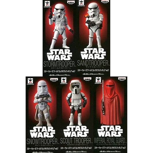 Star Wars Stormtrooper & Others All 5 Types Set World Collectable Figure Vol.7 [USED]