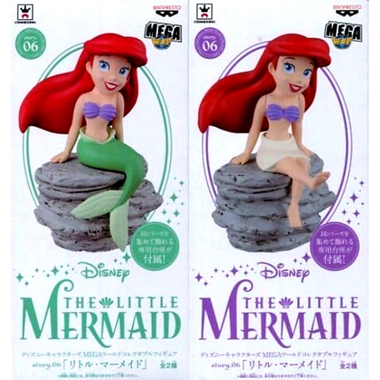 The Little Mermaid Ariel All 2 Types Set MEGA World Collectable Figure story.06 [USED]
