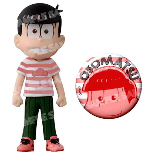 Mr. Osomatsu Osomatsu Border Pine T-Shirt Ver. World Collectable Figure Matsu ni Koromo o!! Avex Pictures x Banpresto [USED]
