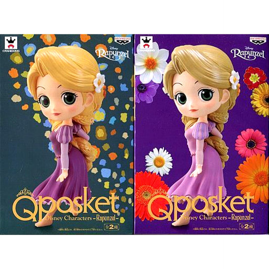 Set of 2 Rapunzel Tangled Q posket Disney Characters Rapunzel [USED]