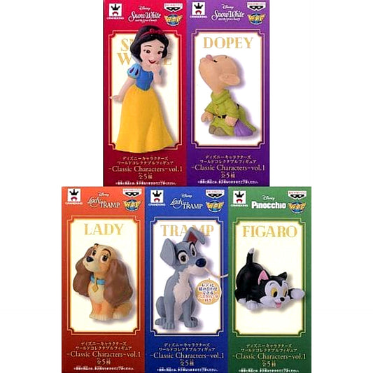 Disney Characters World Collectable Figure Classic Characters Vol.1 Complete Set of 5 Types [USED]
