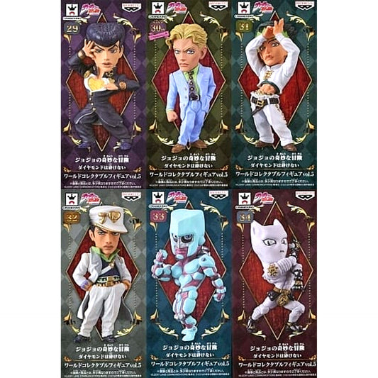 Josuke Higashikata & Others JoJo's Bizarre Adventure: Diamond is Unbreakable All 6 Types Set World Collectable Figure Vol.5 [USED]