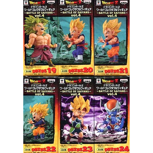 Dragon Ball Super Legendary Super Saiyan Broly & Others All 6 Types Set World Collectable Figure Battle of Saiyans Vol.4 [USED]