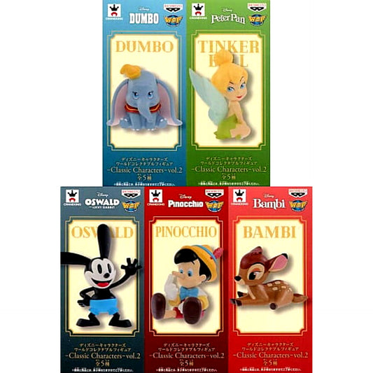 Disney Characters World Collectable Figure Classic Characters Vol.2 Complete Set of 5 Types [USED]