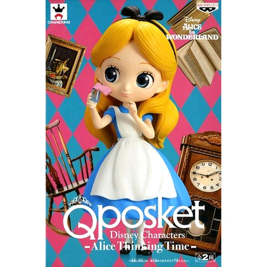 Alice Normal Color Alice in Wonderland Q posket Disney Characters Alice Thinking Time [USED]