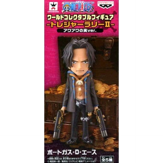 Portgas D. Ace Strong World Ver. One Piece World Collectable Figure Treasure Rally II Awa Awa no Mi Ver. SEGA Limited [USED]