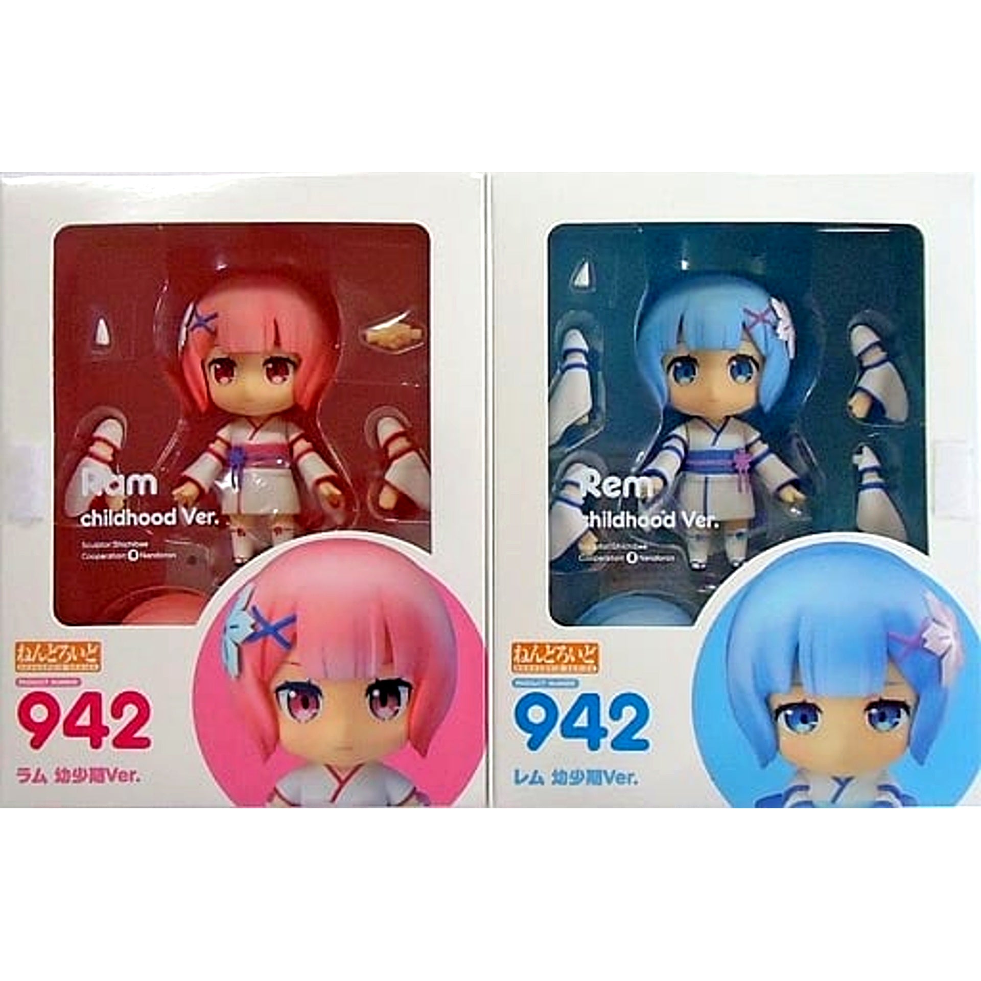 Ram Rem Childhood Ver. Re:ZERO -Starting Life in Another World- Nendoroid 942 Wonder Festival 2018 Summer and GOODSMILE ONLINE SHOP Exclusive [USED]